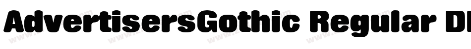 AdvertisersGothic Regular DB字体转换